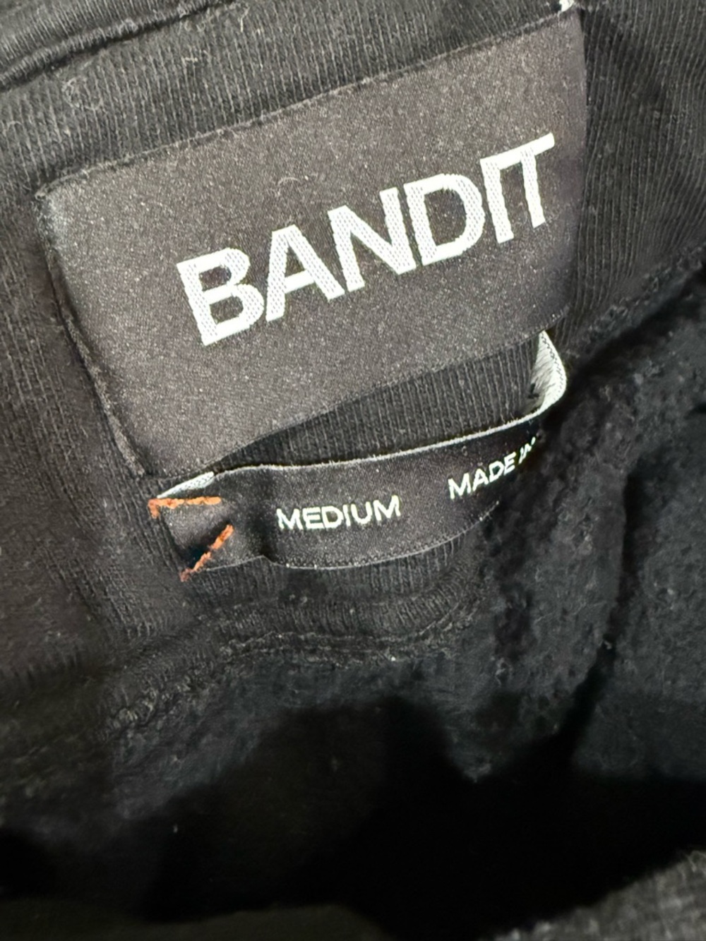 Bandit Men's Black Crewneck Hoodie Sweatshirt - Picture 4 of 6